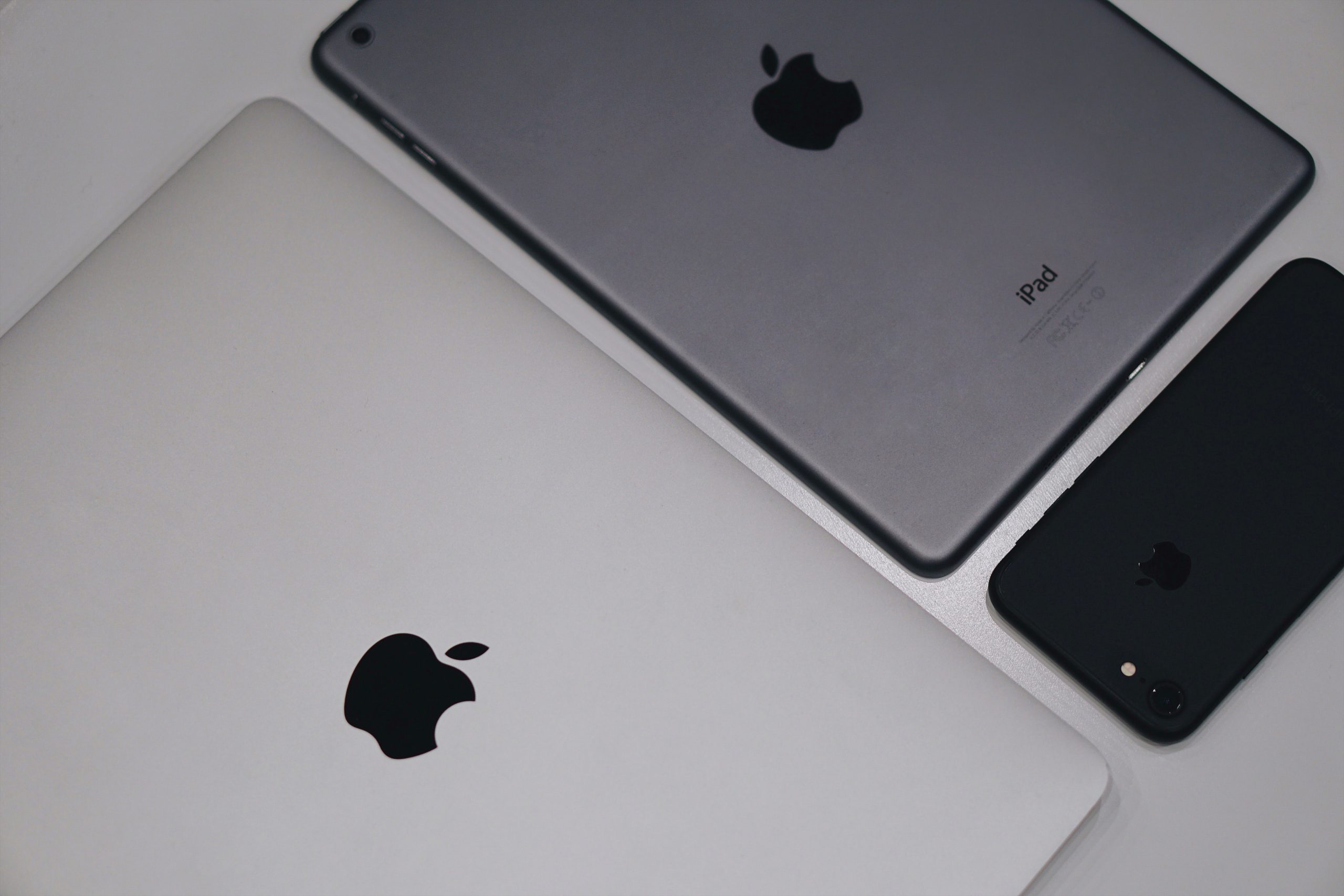 A laptop, an ipad, and a iphone. A search can happen on any device. 